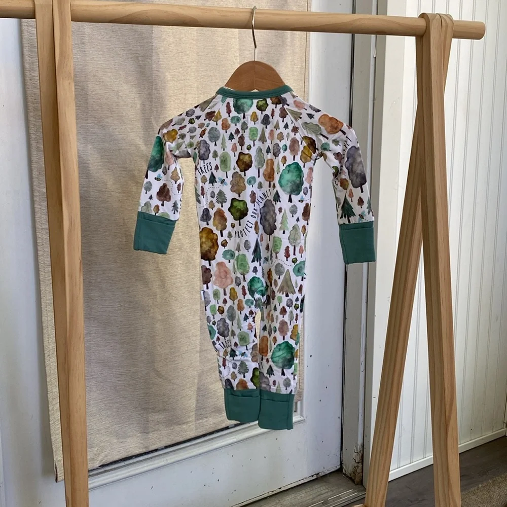 Wild Woven (formerly Kind Thing) Save the Trees Zip Romper - Picture 3 of 11